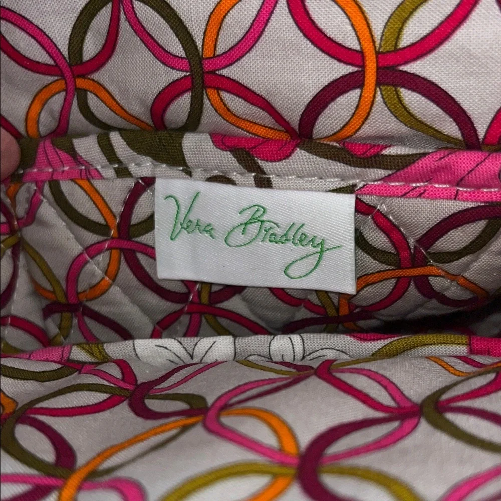 Vera Bradley Quilted Floral Tote in‎ Pink, Orange & Green